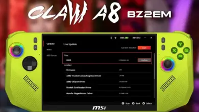 Claw A8 BZ2EM avec Ryzen Z2 Extreme : arrivée début août en Allemagne pour 999 EUR 39 Claw A8 BZ2EM 999 eur
