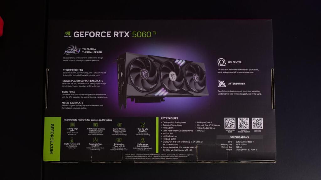 GeForce RTX 5060 Ti 16G GAMING TRIO OC box 02
