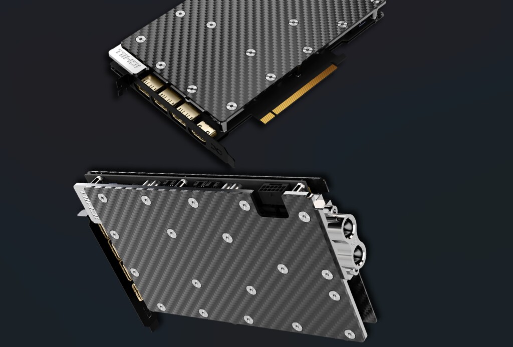 GeForce RTX 5090 et 5080 Frostbite Pro : INNO3D dévoile ses monstres watercoolés en 1 slot 2 INNO3D Frostbite Pro wb rtx 5090 rtx 5080 chrome