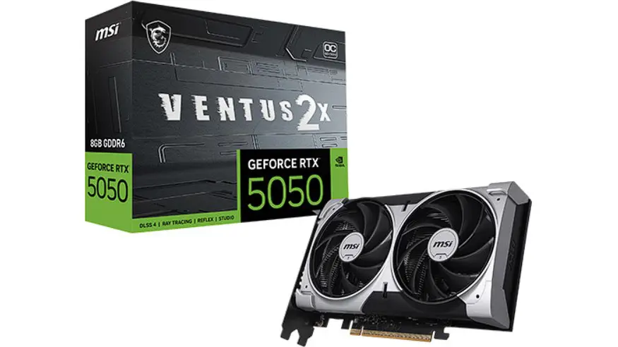 MSI lance ses cartes graphiques NVIDIA GeForce RTX 5050 4 MSI RTX 5050 ventus