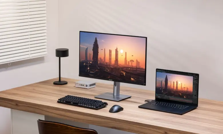 Écran ASUS ProArt Display 6K PA32QCV – moniteur professionnel 32 pouces HDR pour créateurs.