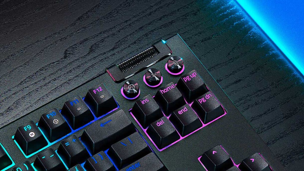 Razer élargit sa gamme de claviers de jeu personnalisés avec le BlackWidow V4 Tenkeyless Hyperspeed 4 Razer BlackWidow V4 Tenkeyless Hyperspeed molette boutons