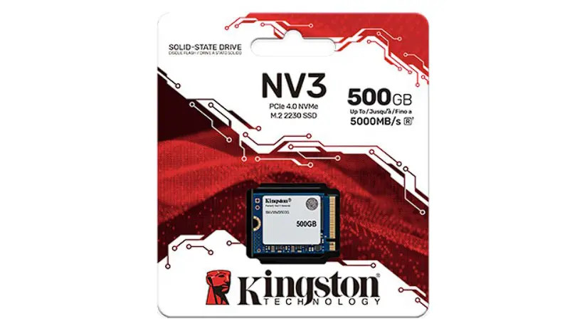 Kingston ajoute le SSD Kingston NV3 PCIe 4.0 NVMe 2230 à son catalogue 4 SSD Kingston NV3 3