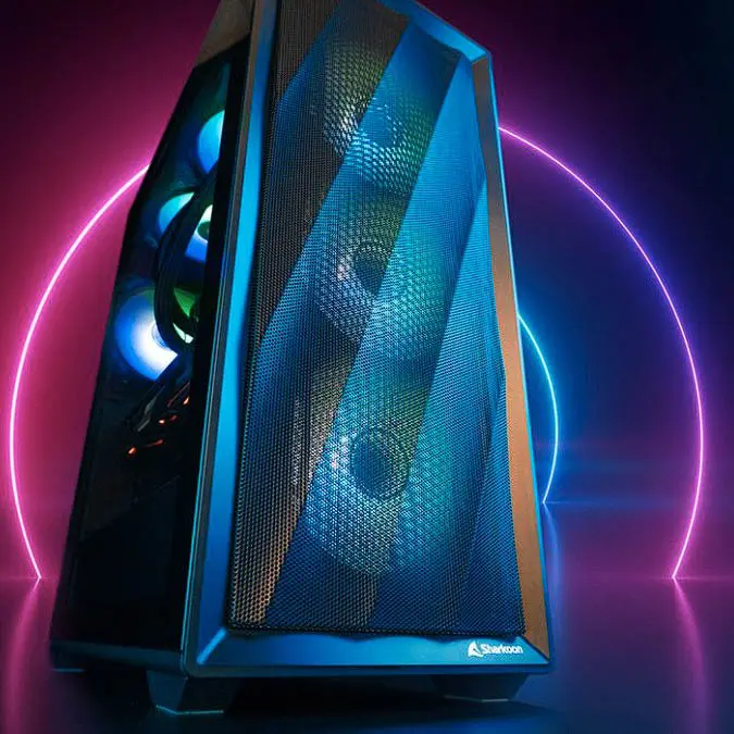 Sharkoon lance les boîtiers ATX VK4 Rainbow et VK4 ARGB 3 Sharkoon VK4 4 façade