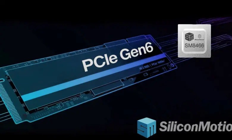 Silicon Motion lance son premier contrôleur SSD PCIe Gen6 pour serveurs : le SM8466 file à 28 Go/s 1 Silicon Motion SM8466 MonTitan PCIe Gen6 SSD Controller hero