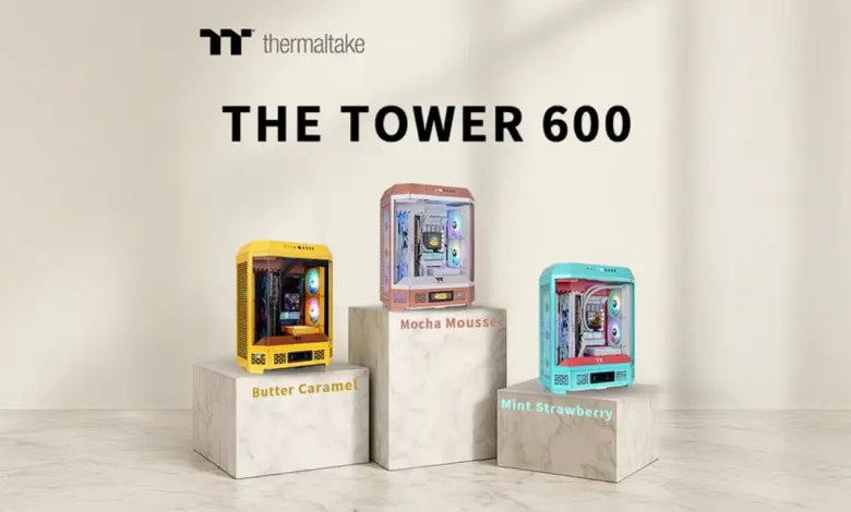 Le boîtier Thermaltake The tower 600 se refait une beauté avec trois couleurs savoureuses 1 The Tower 600 nouvelles couleurs Couv