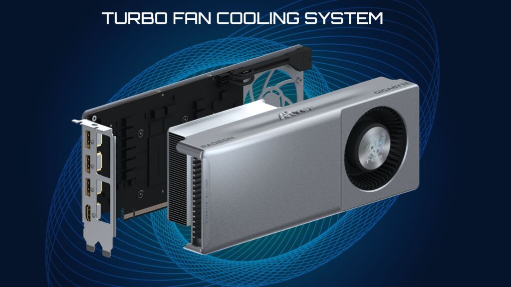 Gigabyte Radeon AI PRO R9700 : la carte graphique gonflée à l’IA (et au GDDR6) 2 gigabyte details radeon ai pro r9700 cooling
