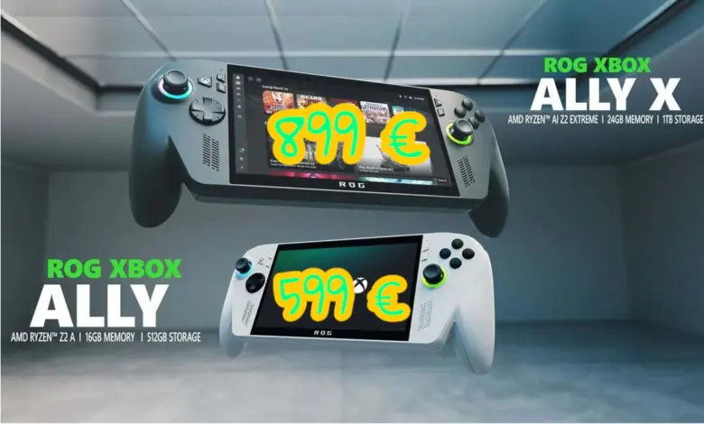 ASUS ROG Xbox Ally : la console portable Microsoft fuit entre 599 et 899 € 1 prix handheld rog xbox ally x