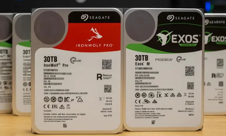 Seagate dégaine ses disques durs de 30 To pour alimenter la révolution IA 1 seagate Exos M IronWolf Pro 30 to