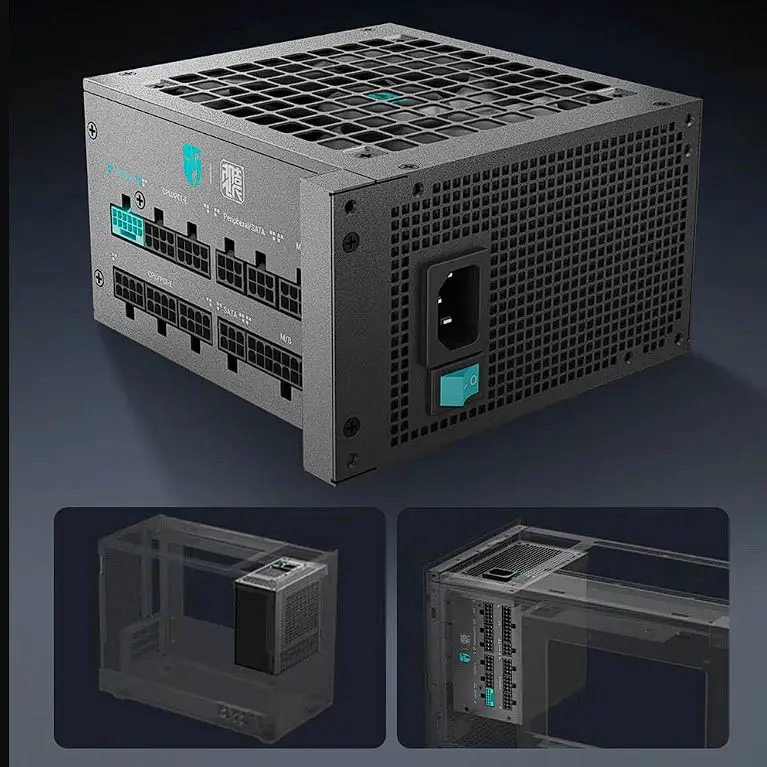 DeepCool lance ses alimentations PR-G avec connexions latérales et design en forme de L 4 DeepCool alimentations PR-G 2