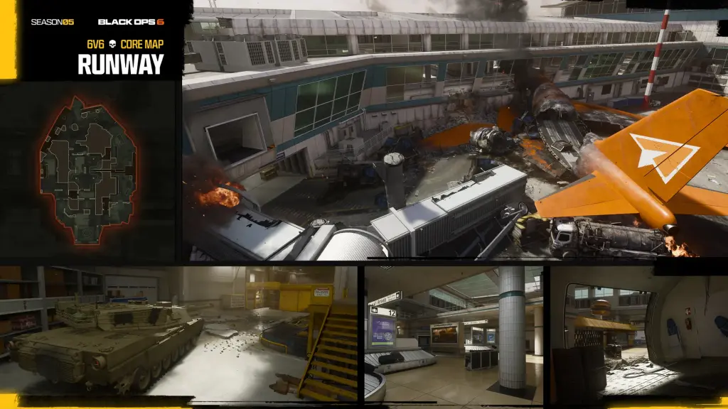 Toutes les cartes multijoueur de la Saison 5 de Call of Duty Black Ops 6 1 BO6 Saison 5 carte Runway