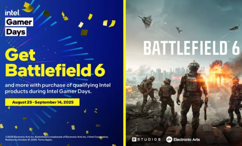 Battlefield 6 offert avec les processeurs Intel Core Ultra : une aubaine pour les gamers 1 Intel Gamer Days 2025 Battlefield 6