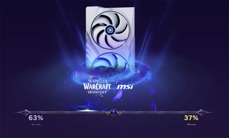 MSI x Blizzard World of Warcraft Midnight Graphics Card