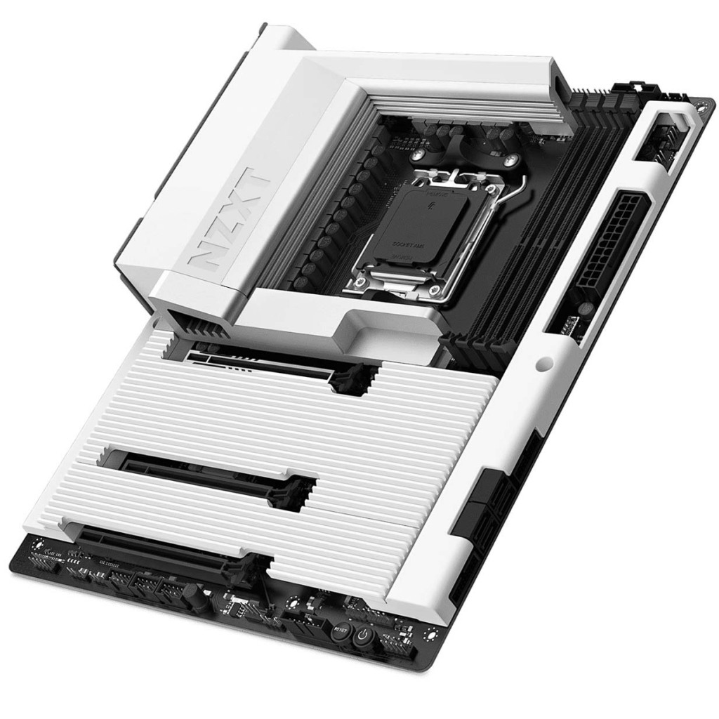 NZXT dévoile la N7 B850 : une carte mère au design minimaliste et prête pour le futur 2 NZXT N7 B850 face
