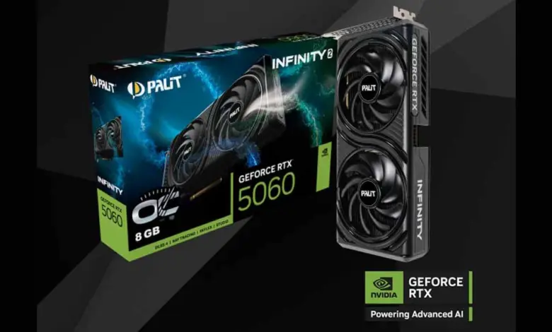 PALIT dévoile sa NVIDIA GeForce RTX 5060 Infinity 2 OC 1 PALIT RTX 5060 Infinity 2 OC Couv