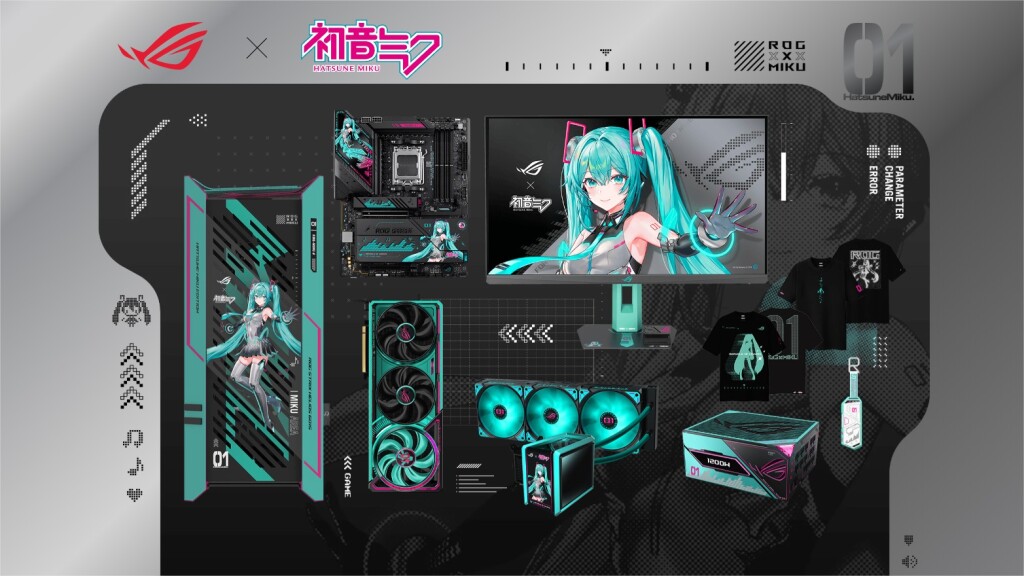 ASUS ROG sort les gros calibres à la Gamescom 2025 : découvrez toutes les nouveautés. 5 ROG x Hatsune Miku