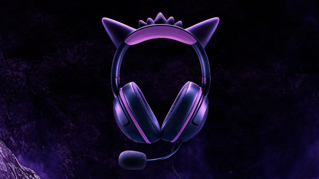 Casque Razer Kraken Kitty V2 - Édition Gengar : devenez espiègle mais avec classe ! 2 Razer Kraken Kitty V2 Édition Gengar face