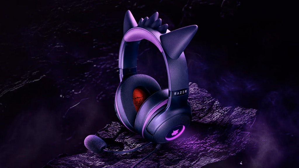 Casque Razer Kraken Kitty V2 - Édition Gengar : devenez espiègle mais avec classe ! 3 Razer Kraken Kitty V2 Édition Gengar profil