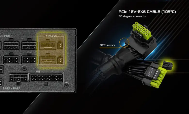 asrock 12V 2x6 600W L Type Cable