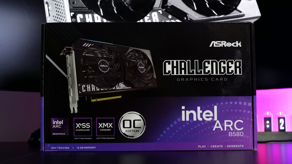 asrock arc b580 challenger oc box 01