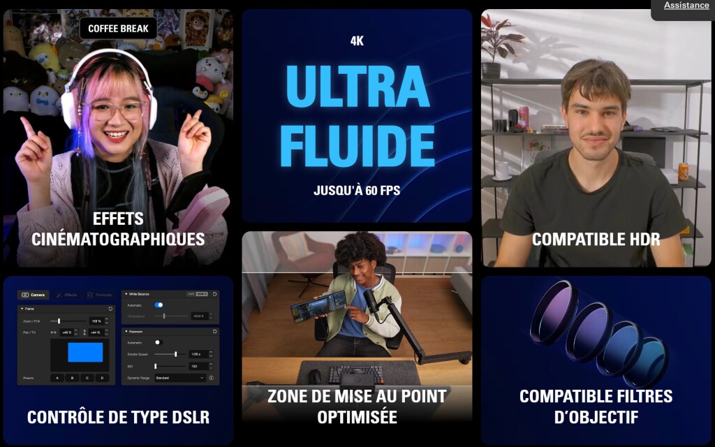 Facecam 4K : Elgato démocratise la vidéo 4K60 avec une webcam de studio 3 elgato Facecam 4K specs