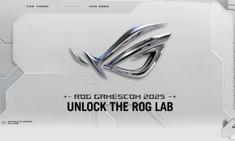ASUS ROG sort les gros calibres à la Gamescom 2025 : découvrez toutes les nouveautés. 1 gamescom 2025 ROG Unlock the ROG Lab