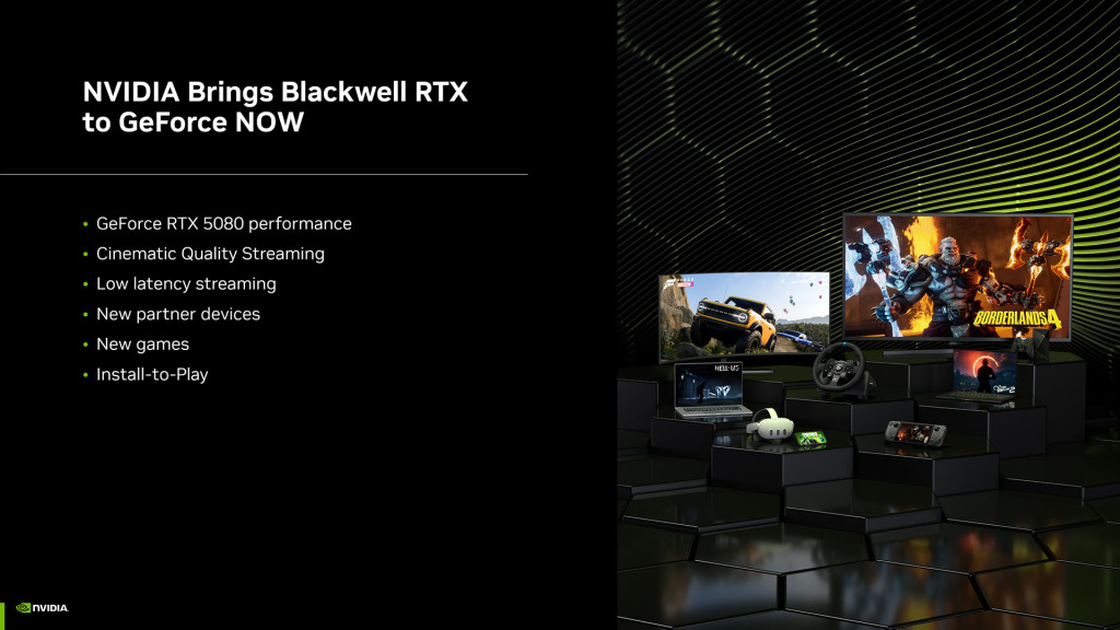 NVIDIA Blackwell débarque sur GeForce NOW : RTX 5080, DLSS 4 et plus de 4 500 jeux 2 geforce now blackwell summary