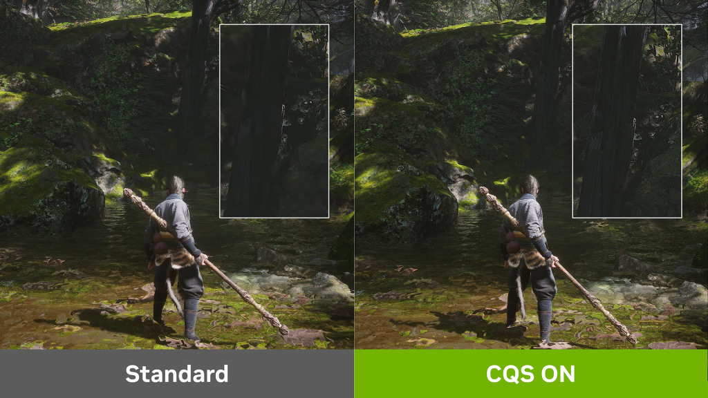 NVIDIA Blackwell débarque sur GeForce NOW : RTX 5080, DLSS 4 et plus de 4 500 jeux 5 geforce now cqs on off comparison