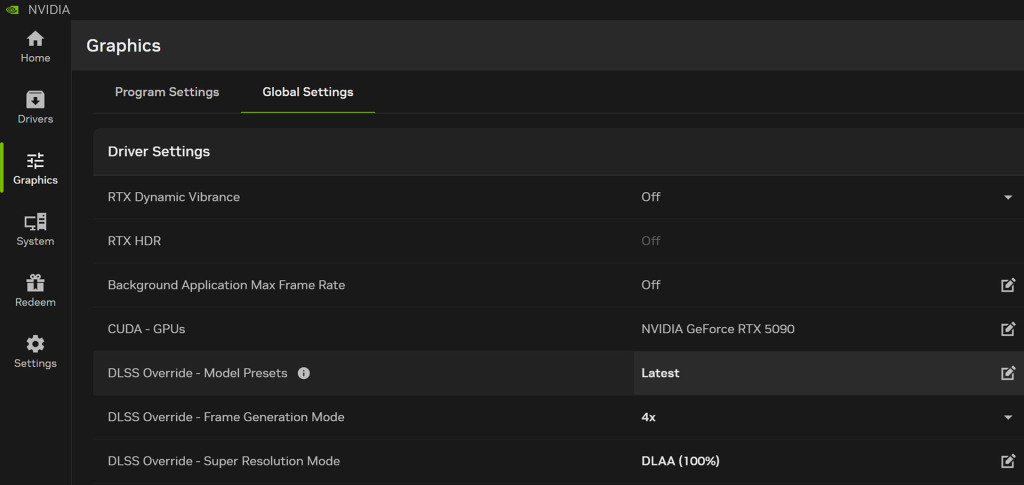 NVIDIA App : mise à jour majeure avec gestion DLSS global et support RTX 40 étendu 2 nvidia app update 5 dlss overrides global setting