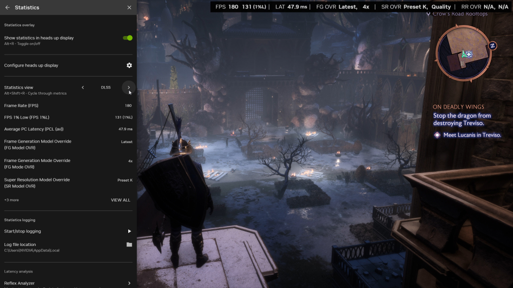 NVIDIA App : mise à jour majeure avec gestion DLSS global et support RTX 40 étendu 3 nvidia app update 5 dlss statistics enable