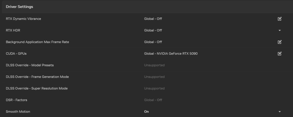 NVIDIA App : mise à jour majeure avec gestion DLSS global et support RTX 40 étendu 4 nvidia app update 5 smooth motion