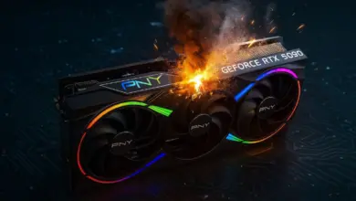 Explosion d’un condensateur sur une PNY RTX 5090 : le radiateur plié sous l’impact 26 pny rtx 5090 explosive