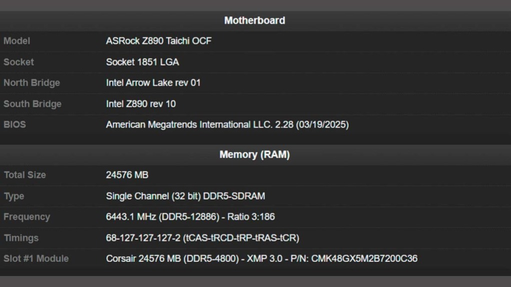 record DDR5 à 12886 config