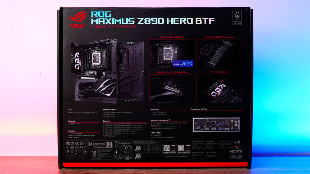 rog maximus z890 hero btf unboxing 02