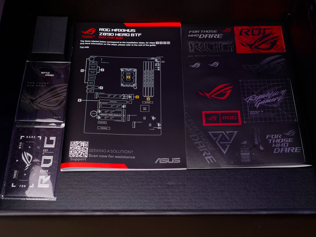 rog maximus z890 hero btf unboxing bundle 01