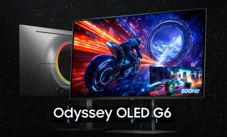 Samsung dévoile le Odyssey G6 premier écran OLED 500 Hz et enrichit sa gamme Odyssey G7 avec deux nouveaux formats incurvés 1 samsung odyssey oled g6 27g60sf 500 hz featured image