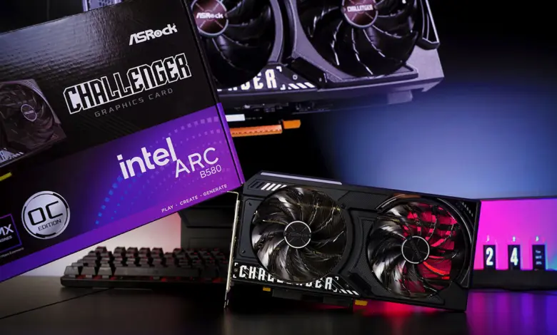 test asrock arc b580 challenger oc 12 go
