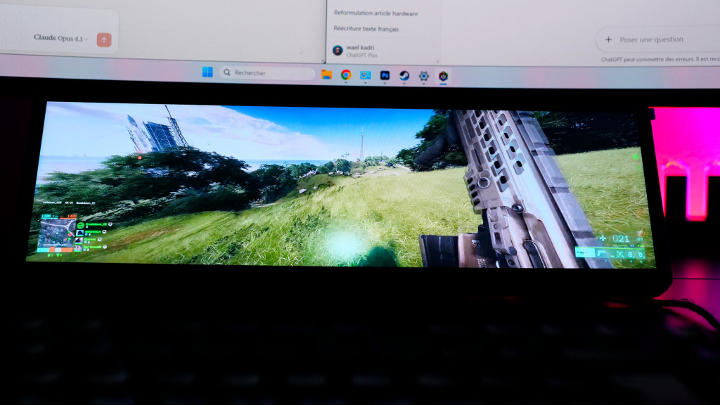 test corsair xeneon angle vertical