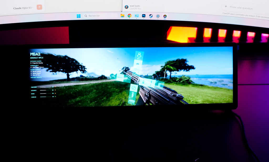 test corsair xeneon couleurs