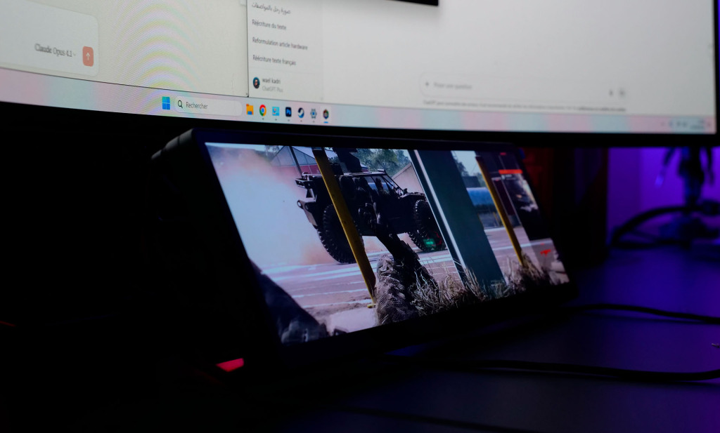 test corsair xeneon edge angle de vision