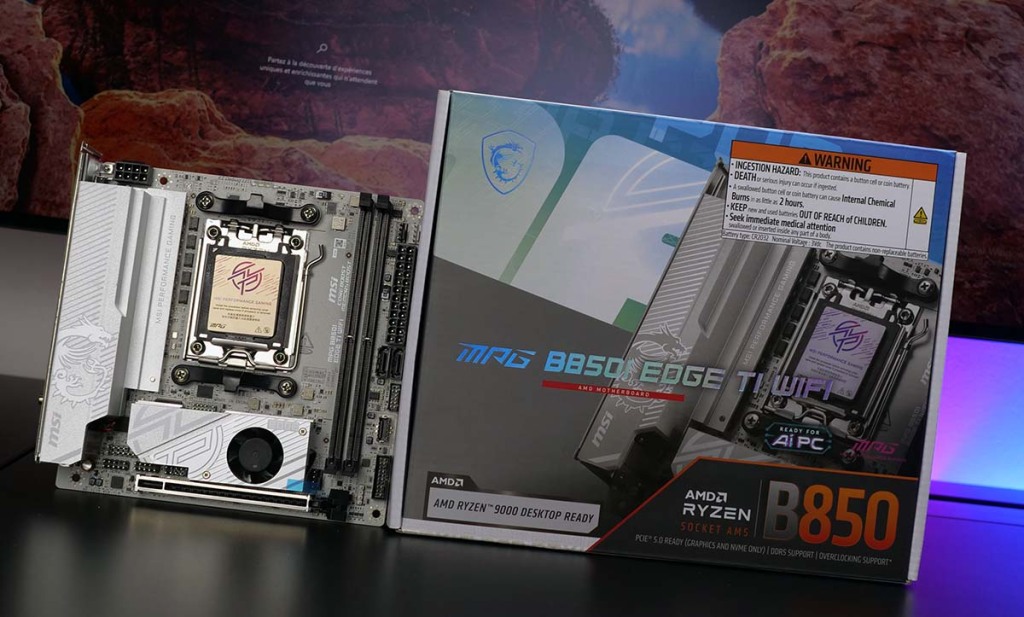 AGESA 1.2.0.3g : AMD améliore la stabilité et la compatibilité des Ryzen AM5 3 test msi MSI MPG B850I EDGE TI WIFI Mini ITX