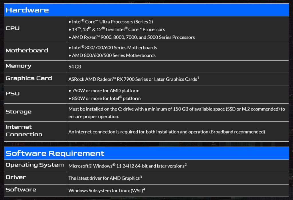 ASRock AI QuickSet WSL 2.1.4 : support Radeon RX 9000 et IA simplifiée 3 7Yj8NexGcnf95KaX