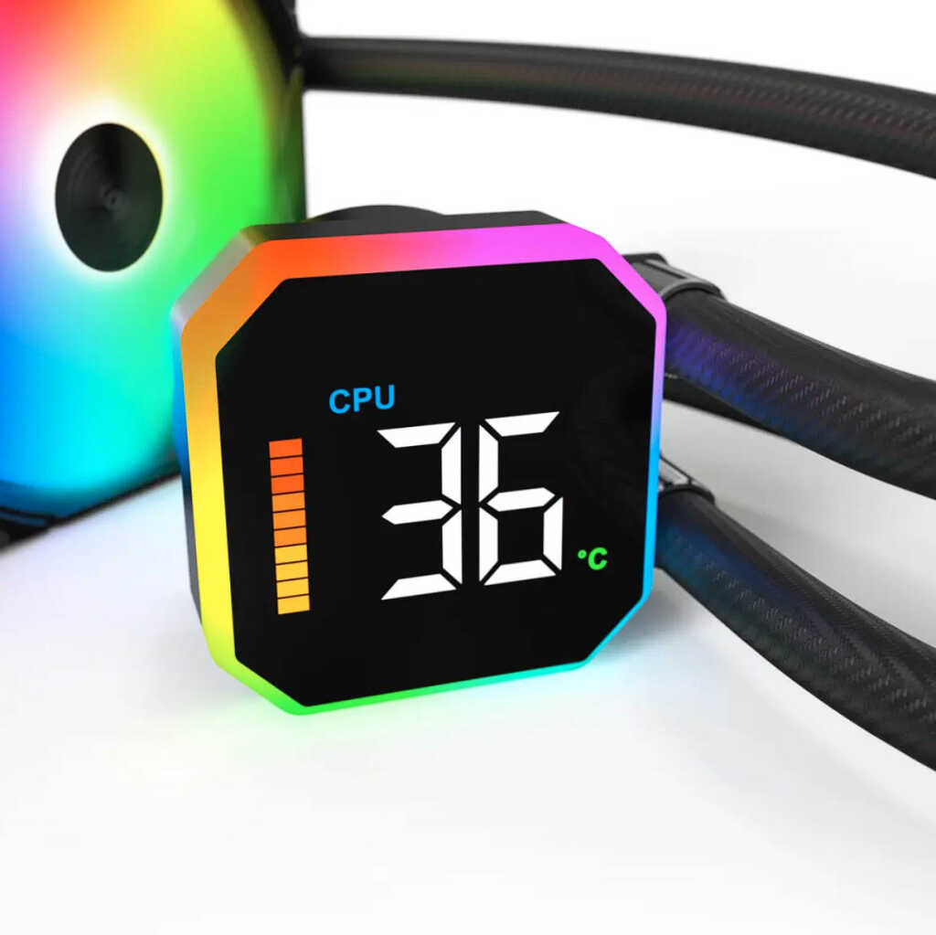 MONTECH HyperFlow Digital : la marque se met aussi aux AIO avec écran de surveillance 5 AIO Montech HyperFlow Digital bloc