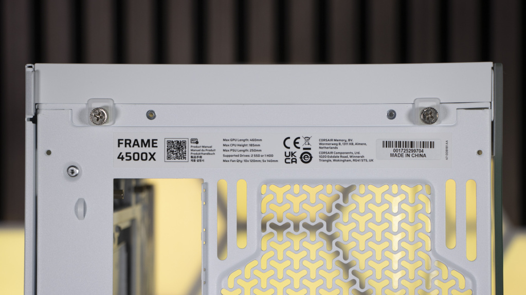 CORSAIR Frame 4500X fixations parois