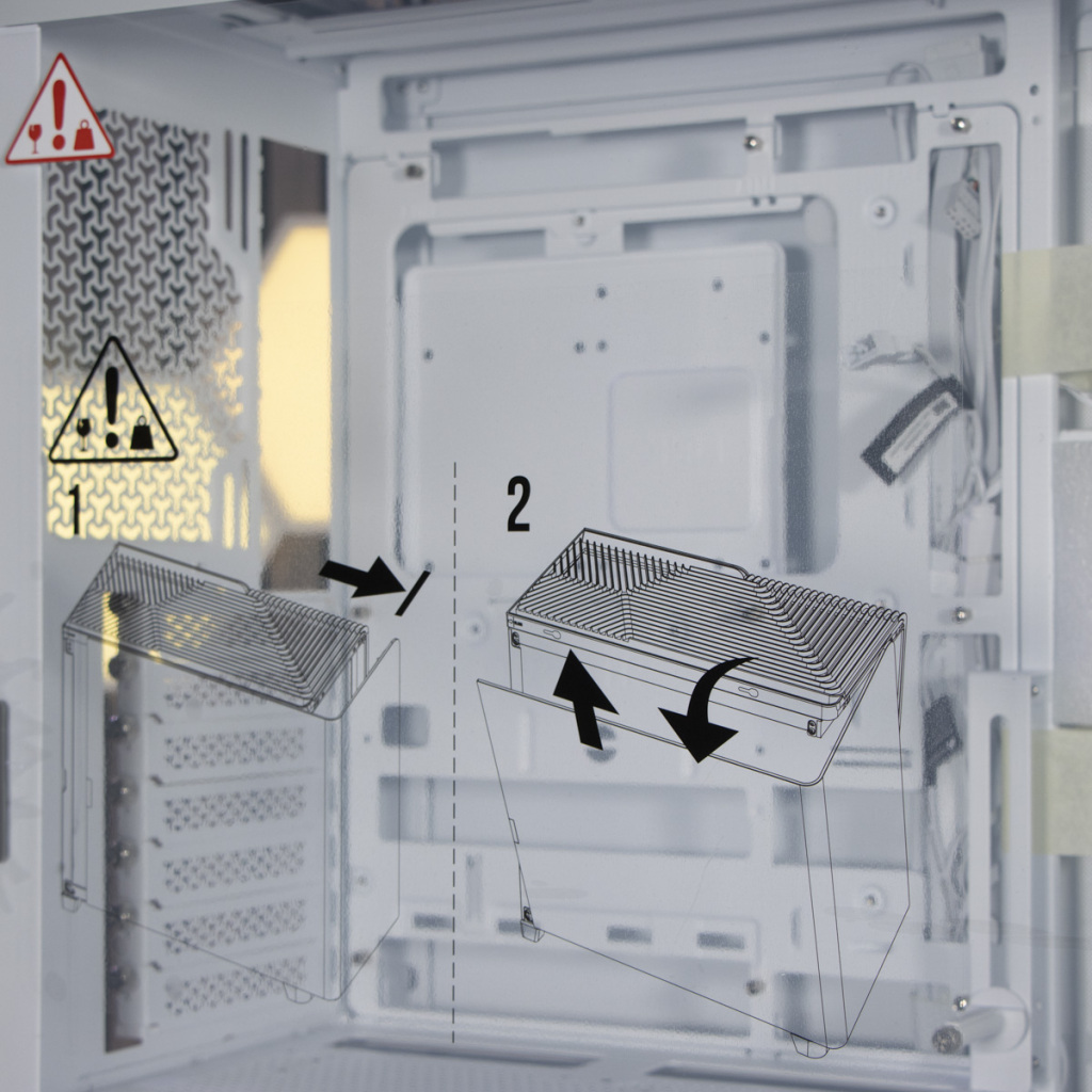 CORSAIR Frame 4500X shémas extraction paroi latérale gauche