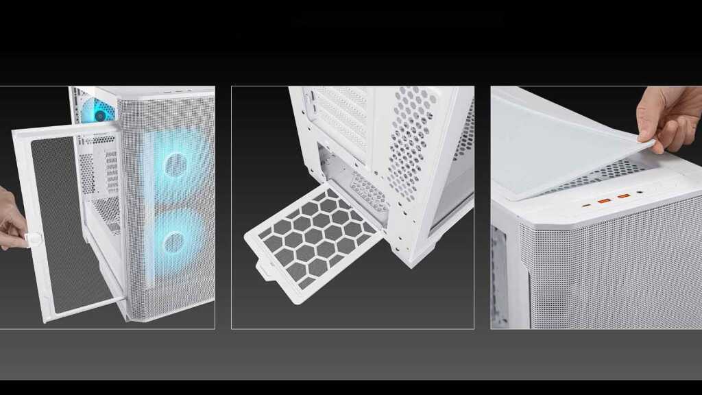 COUGAR Airface Flo RGB : un boîtier qui mise tout sur l'airflow 4 COUGAR Airface Flo RGB filtres