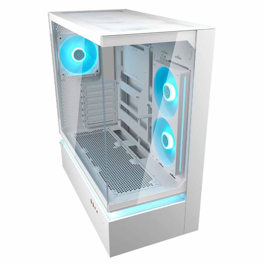 COUGAR dévoile les boîtiers CFV235, les AIO Poseidon Vistek Pro ARGB et les ventilateurs Unity 2 COUGAR CFV235 blanc