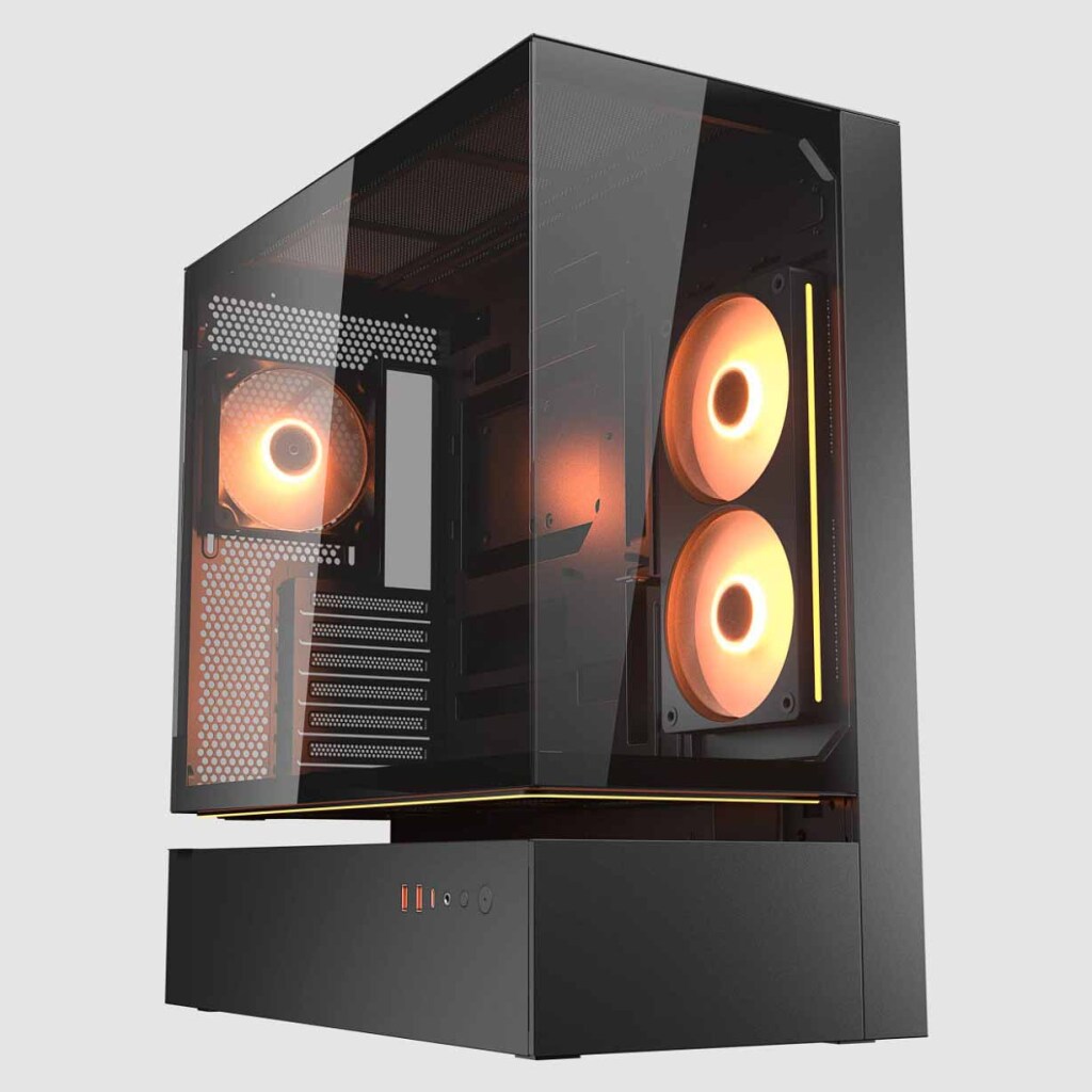 COUGAR dévoile les boîtiers CFV235, les AIO Poseidon Vistek Pro ARGB et les ventilateurs Unity 3 COUGAR CFV235 noir