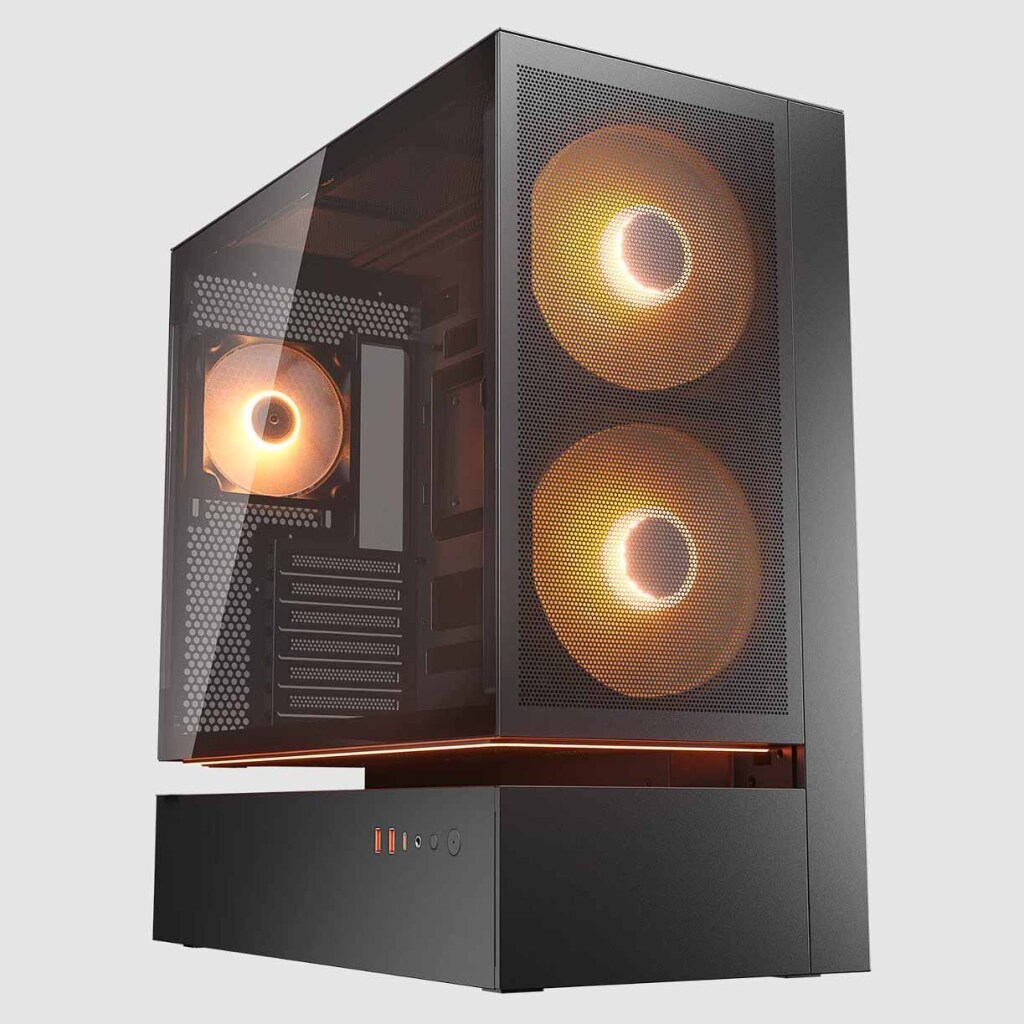 COUGAR dévoile les boîtiers CFV235, les AIO Poseidon Vistek Pro ARGB et les ventilateurs Unity 4 COUGAR CFV235 noir mesh 1