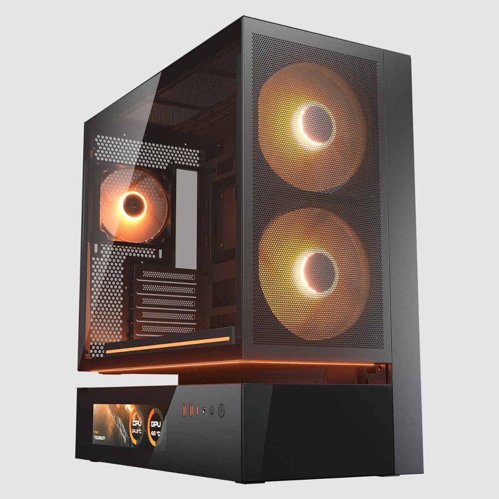 COUGAR dévoile les boîtiers CFV235, les AIO Poseidon Vistek Pro ARGB et les ventilateurs Unity 5 COUGAR CFV235 noir mesh Vision